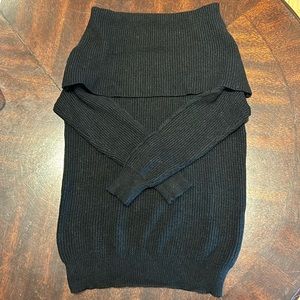 Black off the shoulder sweater. Like new